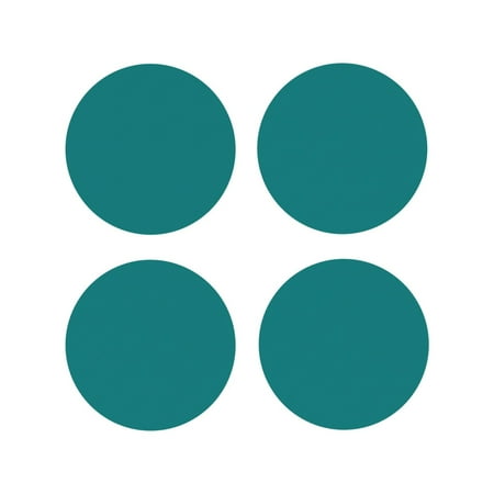 

Tideii Teal for Leather Coasters 4 Pieces Anti-fouling and Anti-scalding Decorative Coasters Suitable for Restaurants Kitchens Coffee Shops-Round Shape