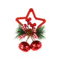 thumbnail image 2 of de Navidad estrella arco campana adornos accesorios colgantes decoraciones para interior Festival hogar DIY guirnalda fiesta rojo Yotijar Decoraciones de estrellas, 2 of 6