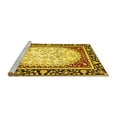 thumbnail image 2 of Ahgly Company Machine Washable Indoor Square Persian Yellow Traditional Area Rugs, 7' Square, 2 of 4