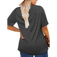 thumbnail image 7 of XCHQRTI Leopard Be Kind Shirt for Women Plus Size Graphic Tees Short Sleeve Tops, 7 of 7