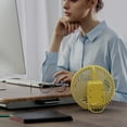 thumbnail image 6 of Needhep Bladeless Fan,Fan With Remote Control, Room To Room Fan, Small Desk Fan Quiet, Small Battery Fan (Yellow), 6 of 8
