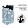 thumbnail image 3 of Laundry Basket Laundry Hampers 12.6*11* 22.7 Inch Storage Basket Laundry Hampers is Lightweight and Foldable Beautiful Blue Cloth Flowers, 3 of 7