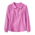 thumbnail image 5 of Admvng Womens Tops Button Shirts Blouse Long Sleeve Casual Work Cute Blouses, 5 of 5