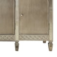 thumbnail image 4 of Rectangular Wood and Mirror Server with 3 drawers and 4 Compartments, Gold, 4 of 5