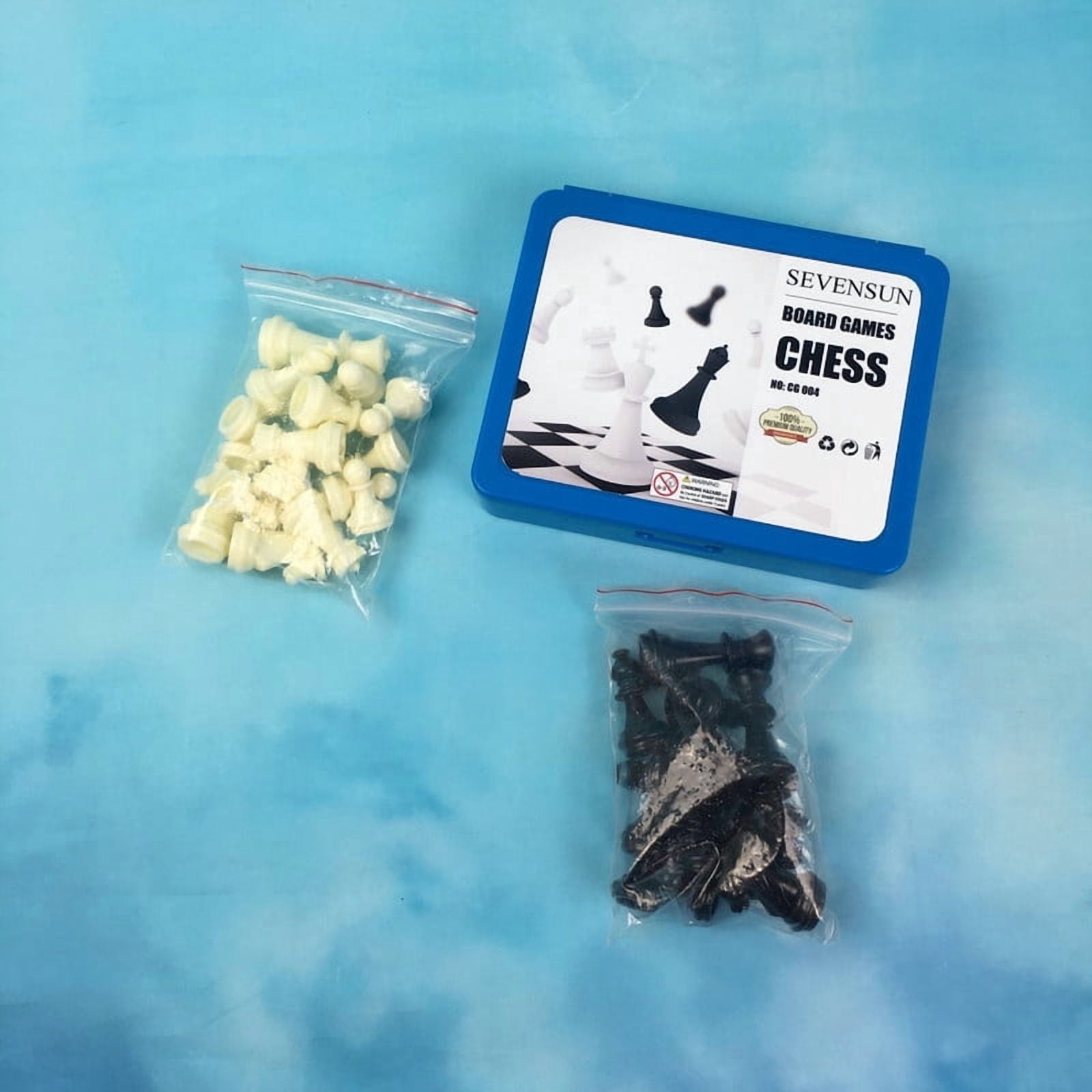 SEVENSUN Chess games Portable Classic Chess Set — Travel Chess Set with Storage Case