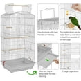 thumbnail image 4 of LILEYI 64inch Height Open Top Bird Cage Metal Parrot Cage w/Detachable Rolling Stand for Medium Small Parrot Parakeet Birds, 4 of 10
