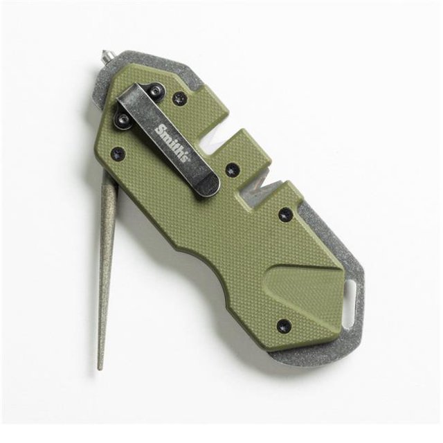 Smiths 4016941 PP1 Tactical Sharpener, OD Green
