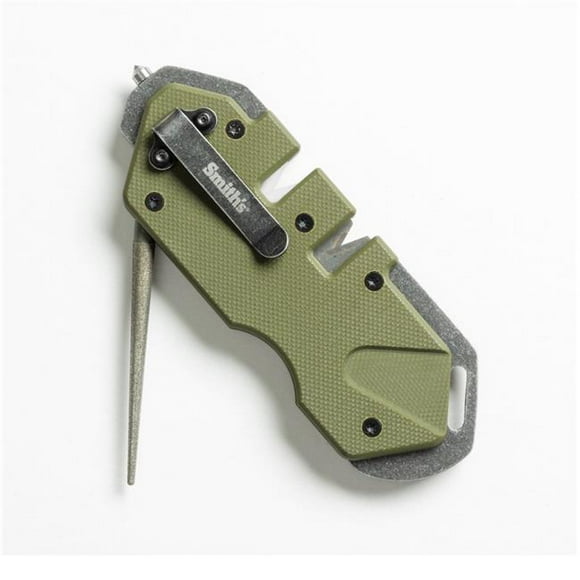 Smiths 4016941 PP1 Tactical Sharpener, OD Green