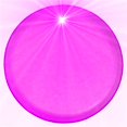 thumbnail image 1 of Light Up Round Badge Pin, Pink, 1 of 1