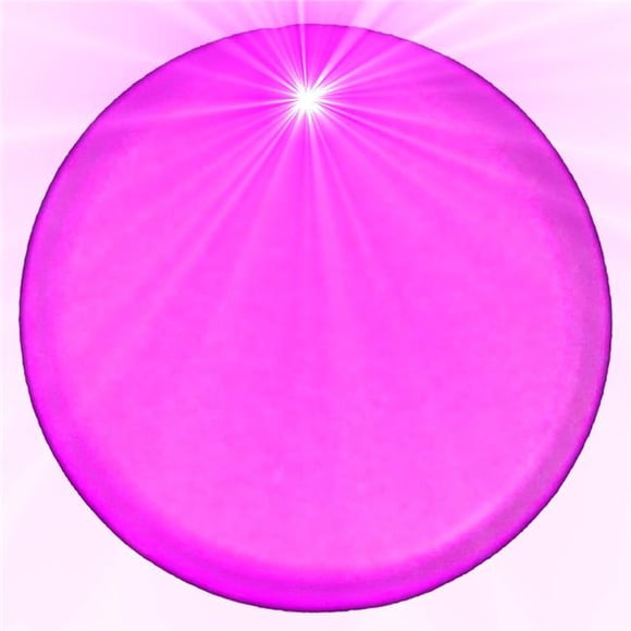 Light Up Round Badge Pin, Pink