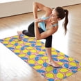 thumbnail image 6 of Yellow Lemon Fruit Leaves Pink Pattern Hot Yoga Mat Towel Non Slip for Hot Yoga - Quick-Drying Yoga Mat Cover with 4 Corner Pockets with Travel Bag - Hot Yoga Towel Non Slip 74"x26", 6 of 6