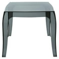thumbnail image 3 of Home Square Polycarbonate Patio Side Table in Transparent Black - Set of 2, 3 of 11