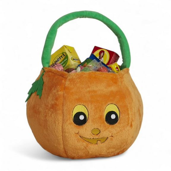 Personalization Mall Pumpkin Pal Embroidered Plush Trick or Treat Bag