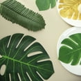 Efavormart 28 Pack | Green And Gold Artificial Jungle Theme Palm Leaves ...