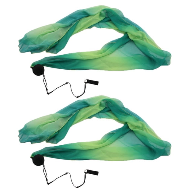 1 par de bolas de tiro Poi de velo , bufanda de seda imitada, cadena ajustable para el vientre 5 Yuyangstore disfraz de danza del vientre para mujer