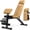 Brown, variant on GIKPAL 7 Positions Adjustable Weight Bench With Extended Headrest & Preacher Curl,Foldable Workout Bench Olympic Weight Bench for Home Gym Full Body Strength Training,Support up to 800lbs
