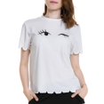 thumbnail image 3 of Camiseta Mujer Hugo Ojo Parpadeante Verano Flojo, 3 of 10