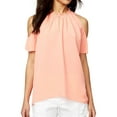 thumbnail image 5 of Rachel Roy Womens ROY VANESSA Off the Shoulder Blouse, Orange, Small, 5 of 6