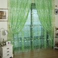 thumbnail image 3 of Beau 3 Couleurs Floral Voile Porte Fenêtre Rideau Drapé Panneau Pure Écharpe Valances, 3 of 9
