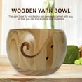 thumbnail image 2 of Wooden Yarn Bowl, Large Yarn Bowl for Knitting and Crochet, Handmade Round Yarn Knitting Crocheting Storage Organizer Holder for Knitting Lover, 6.69 x 3.15 inch, 2 of 4