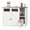 White A, variant on Hidden Cat Litter Box Enclosure Furniture, Dog-Proof Litter Box Cabinet with Power Strip, Compatible with Large Self-Cleaning Litter Boxes