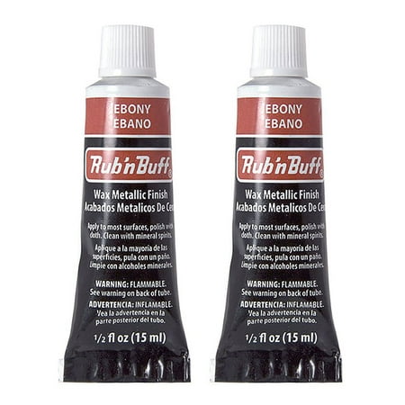 - Amaco Rub 'N Buff Wax Metallic Finish, Ebony, 0.5-Fluid Ounce, 2 Pack