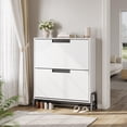 thumbnail image 2 of Eastvita Shoe Cabinet with 2 Flip Drawers Hidden Shoe Storage/Adjustable Rack for Entryway/Hallway/& Living Room (9.5\, 2 of 5
