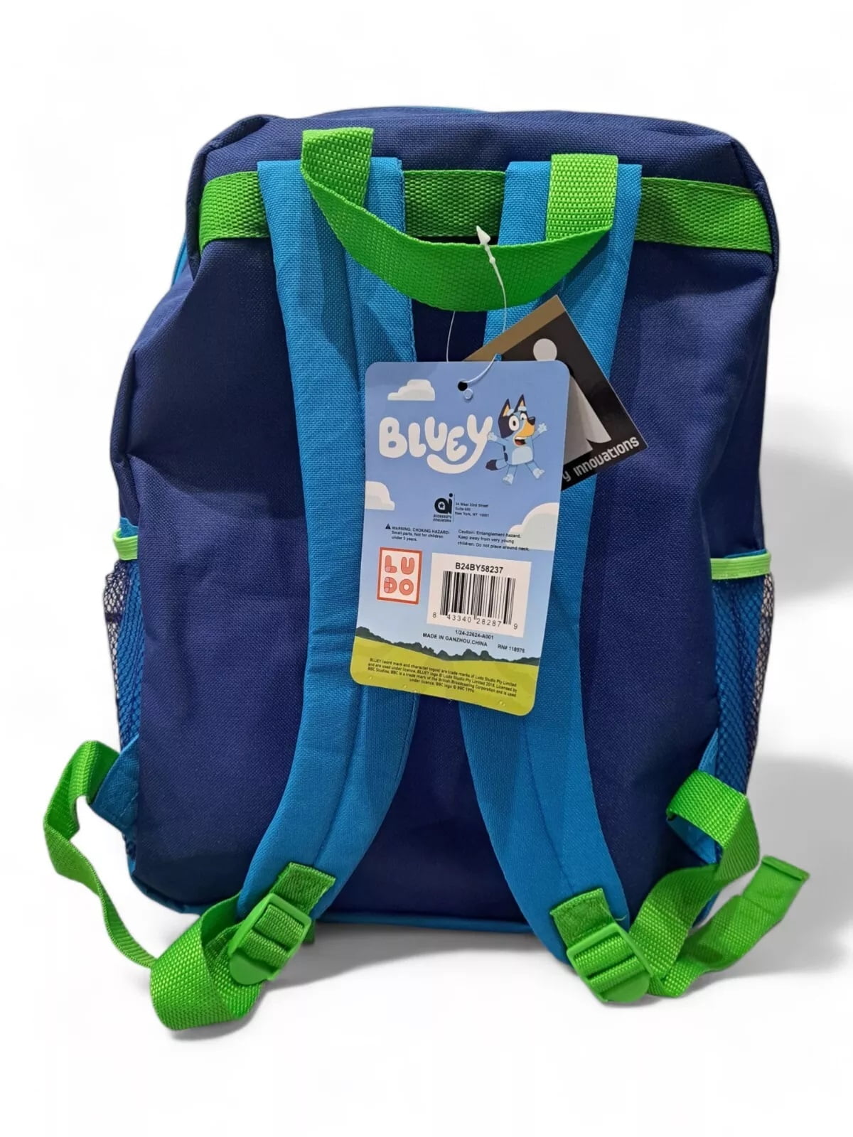 Bluey and Friends backpack with built in lunch bag