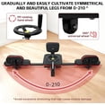 thumbnail image 4 of Leg Stretching Training Machine, 0°-210° Adjustable Angle Split Machine, 220Lbs Capcability, Leg Stretching Equipment with Silent Roller, for Home Yoga, Gym Fitness, 4 of 7