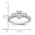 thumbnail image 4 of 925 Sterling Silver and Cubic Zirconia Brilliant Embers Ring Size 8 Ring for Women, 4 of 5