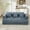 78.7" Blue Chenille, variant on Timbernest 78.8" King Size Convertible Sleeper Sofa Bed, Folding Mattress Couch, Chenille Floor Sofa with 3 Pillows and 2 Small Armrest Pockets, Beige