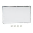 thumbnail image 2 of 16: 9 Pantalla de proyector plegable portátil con orificios de montaje lavables para interiores al aire libre , 60inch 60 pulgadas, 2 of 10