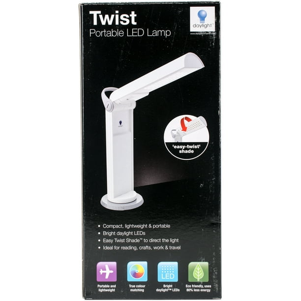 Twist Portable Compact LED Lampe-Blanc