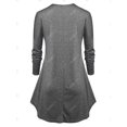 thumbnail image 2 of Camiseta de Talla Extra de Escote en Corazón Rosegal Mangas largas de talla grande, 2 of 5