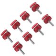 thumbnail image 1 of Vis de Dégagement Rapide pour Toit Rigide Universel, Alliage d'Aluminium Rouge Dégagement Rapide Vis de Remplacement pour Porte JK 2 2007-2018, Anneau D Intégré, 1 of 7