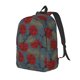 thumbnail image 1 of Disketp Ladybug print Canvas Backpack Lightweight Travel Daypack Student Rucksack Laptop Backpack-Small, 1 of 5