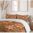 thumbnail image 6 of Ambesonne Gingerbread Man Duvet Cover Set, Watercolor Fun, 2-Calking, Brown Orange White, 6 of 6