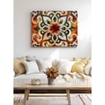 thumbnail image 4 of Burnt Orange Green Wall Art for Living Room, Canvas Picture Wall Decor for Bathroom Bedroom, Vintage Abstract Flowers Painting Artwork for Office Kitchen Hallway Dining Room Home Decorations 16"x20", 4 of 8