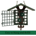 thumbnail image 3 of JCs Wildlife Fleur de Lis Suet Feeder with Eco-Friendly Poly Lumber Roof - Holds 2 Seed or Suet Cakes, 3 of 7