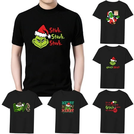

MLFU Christmas Toddler Boys Short-Sleeve Tees Fashion Tops Shirt For Men Boys
