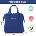 thumbnail image 2 of Bolsa de almuerzo aislada, bolsa de conveniencia simple, bolsa de almacenamiento en frío, bolso de mano para almuerzo, lonchera, mujeres y hombres, trabajo de picnic para adultos,, 2 of 5