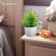 thumbnail image 6 of Tripumer 4pack Mini Artificial Green Plants Small Fake Greenery Simulation Potted Planting Suitable for Home Office Bathroom Dining Table, 6 of 11