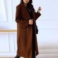 thumbnail image 3 of BEFOKA Women's Long Trench Coat Windproof Classic Lapel Slim Overcoat with Belt Cardigan Sweaters for Women 2025 Cardigan Long Sleeve Kimonoes Open Front Fall Outfits Fashion Clothes, 3 of 8