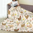 thumbnail image 6 of Sikiie Chicken Family Ultra-Soft Micro flannel Blanket Luxury All Seasons Warm Blanket for Bedding Sofa and Travel (4 sizes)-60"x50", 6 of 7
