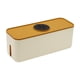 thumbnail image 1 of Estuche de almacenamiento de cables Organizador de enchufes Estuche protector Soporte para gestión de cables Blanco, 1 of 3