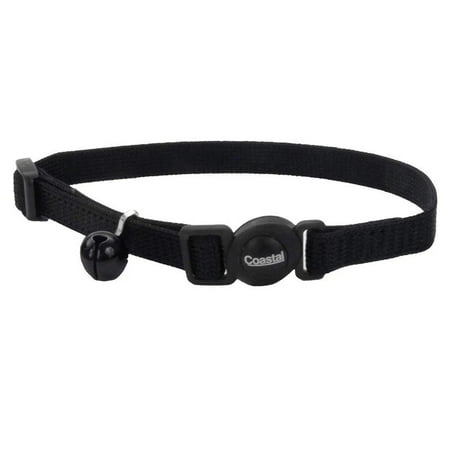 UPC: 0076484550003 | Coastal Pet Safe Cat Nylon Adjustable Breakaway Collar – Black – 8in.-12in. Neck
