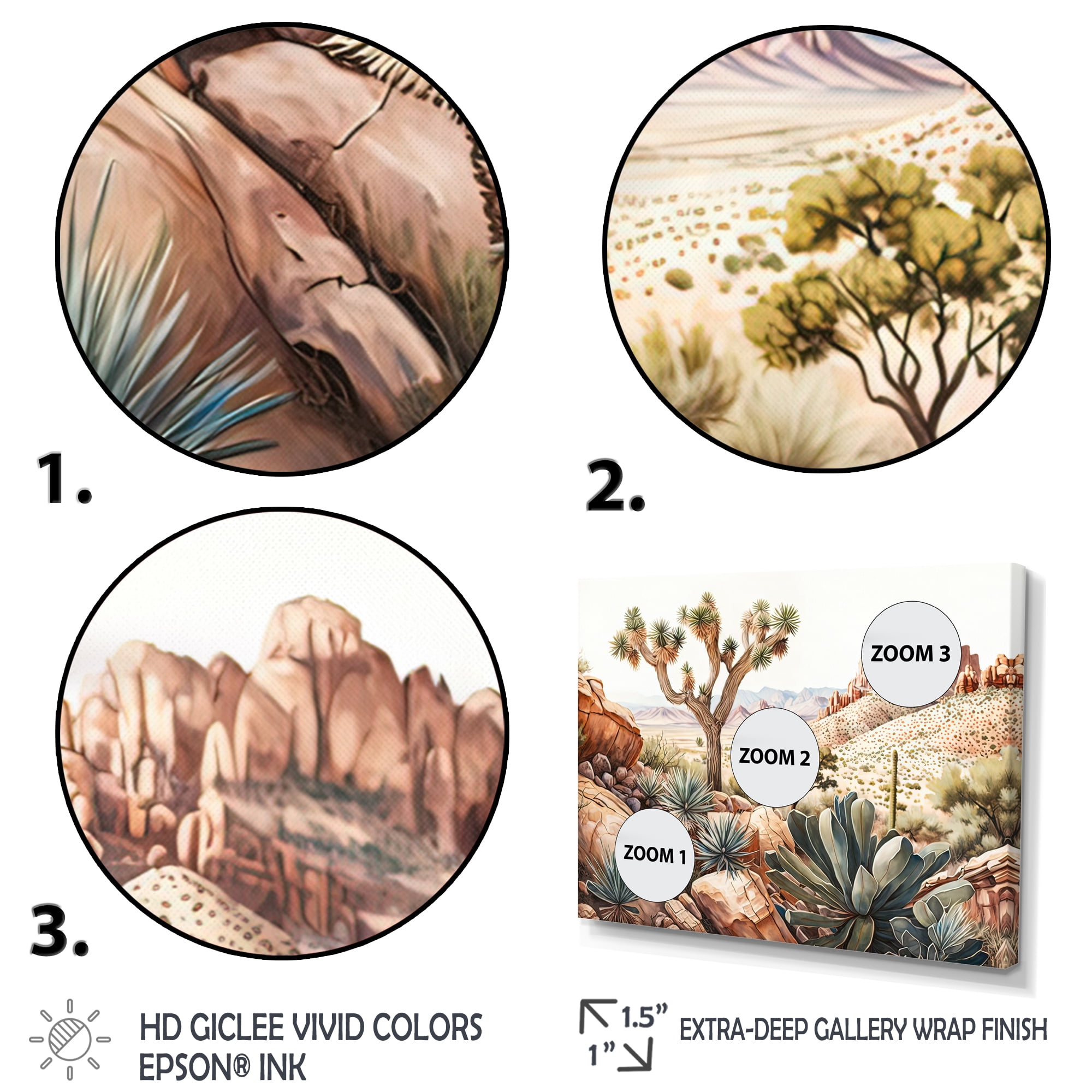 Designart Arizona Desert I Canvas Wall Art