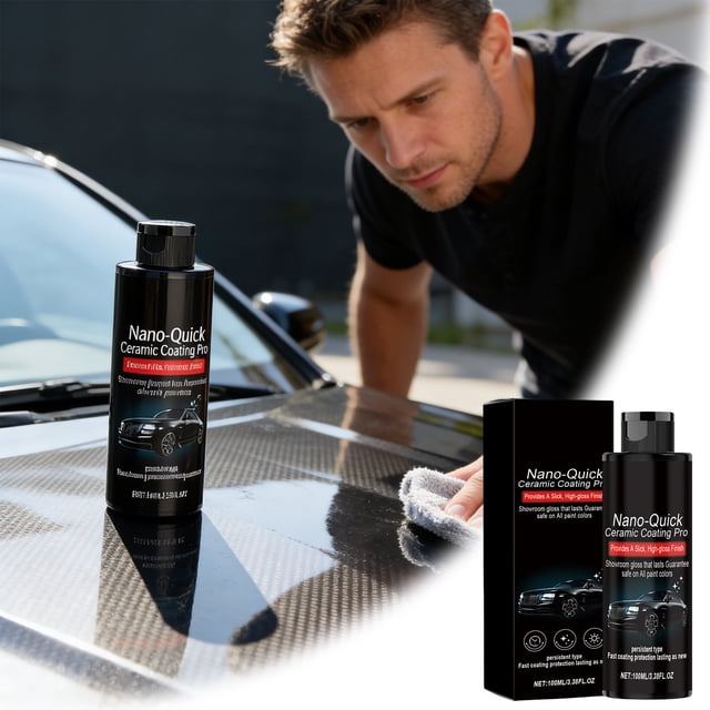 100ML Nano Quick Coat Nano Quick Ceramic Coating Pro Revolutionary Nano Spray For Detailing Quick Coating Agent For Deep Gloss Shine Long Lasting Polish