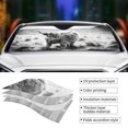 thumbnail image 4 of Kdxio Yak Print Front Windshield Sun Shade,Folding Auto Sunshade for Car Truck SUV-Medium, 4 of 7