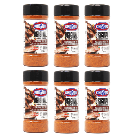 Original All-Purpose Seasoning, 8 Oz, Pack of 6 | Kingsford Bold & Balanced Smoky Flavor for Grilling, Roasting, and Everyday Cooking | MSG-Free, Kosher | Ships in an Aromatik™ Damage Proof Box